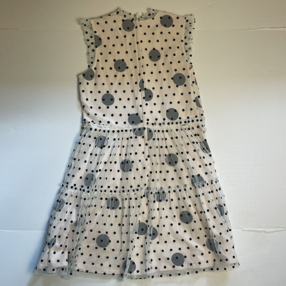 American Girl Girls 14 Polka Dot Tulle Party Dress Bow Special Occasion Formal - Picture 7 of 12
